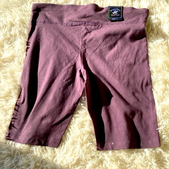 BEVERLY HILLS POLO CLUB WOMEN’S BIKE SHORTS DARK PURPLE Size L NEW NWT - Picture 9 of 9